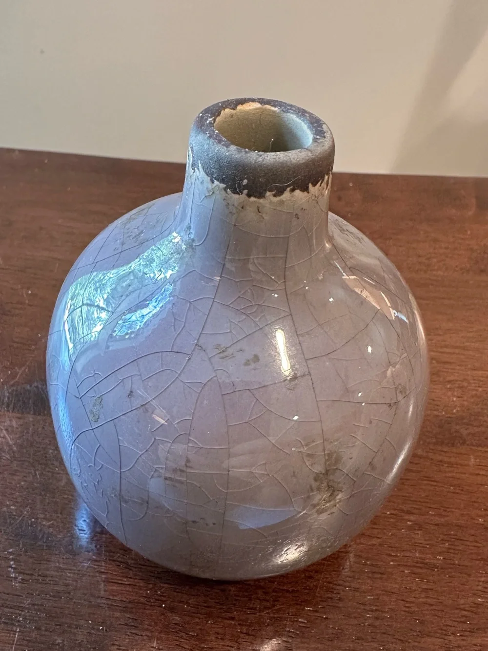4th on Main pottery • small ceramic vase • lilac colored